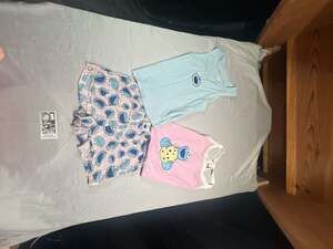 Sesame Street Cookie Monster Pajama Set Size XS/S